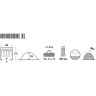 Палатка HIGH PEAK MONODOME XL синий HP-10164
